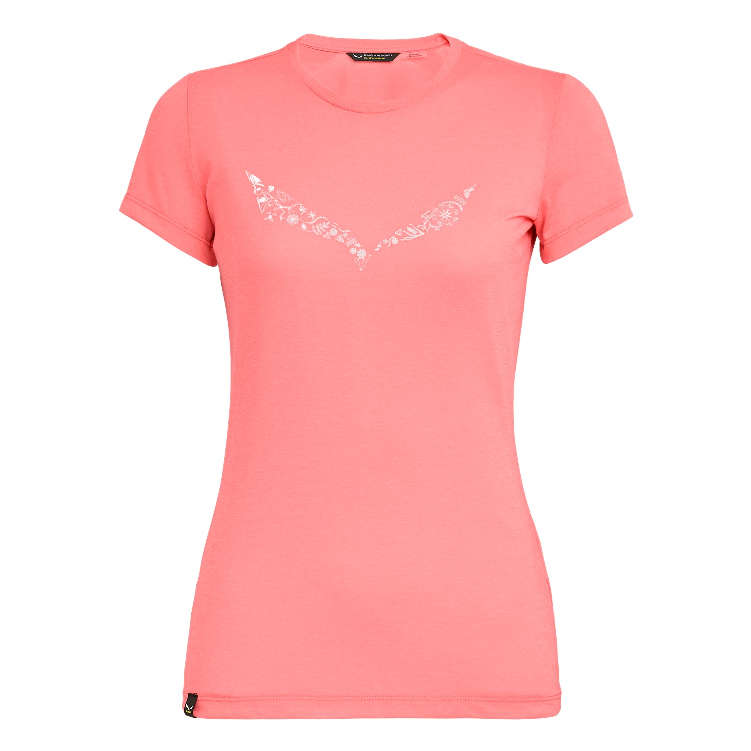 Camisetas Salewa Solidlogo Dri-Release® Mujer Rosas Mexico (DU2495316)